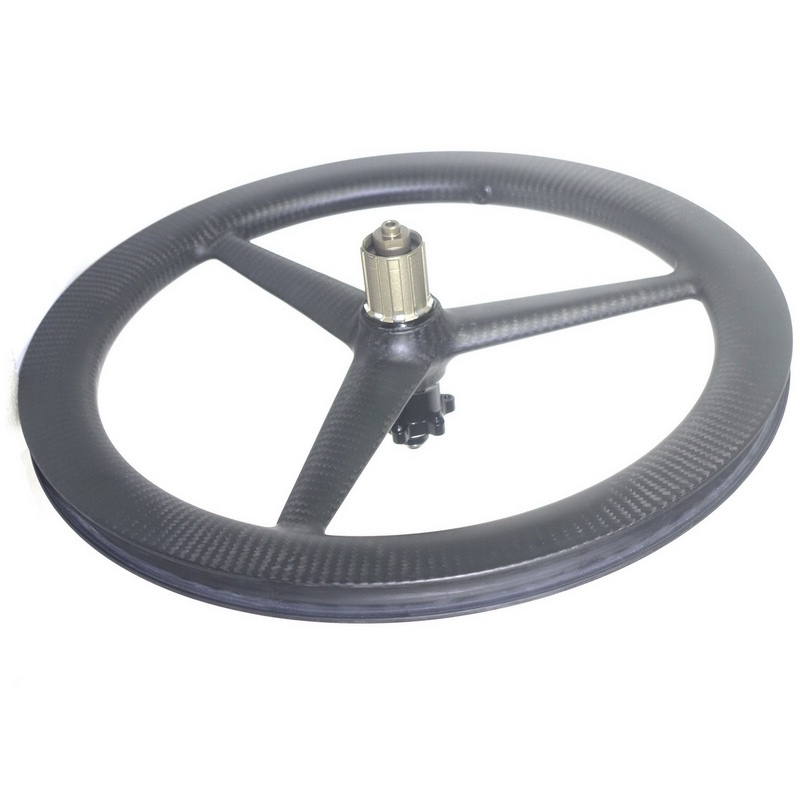 20inch 406 carbon 3 spoke wheels BMX bicycle carbon road/track